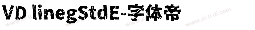 VD linegStdE字体转换
